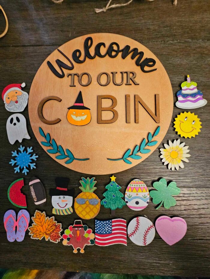 Welcome Sign Circular Board